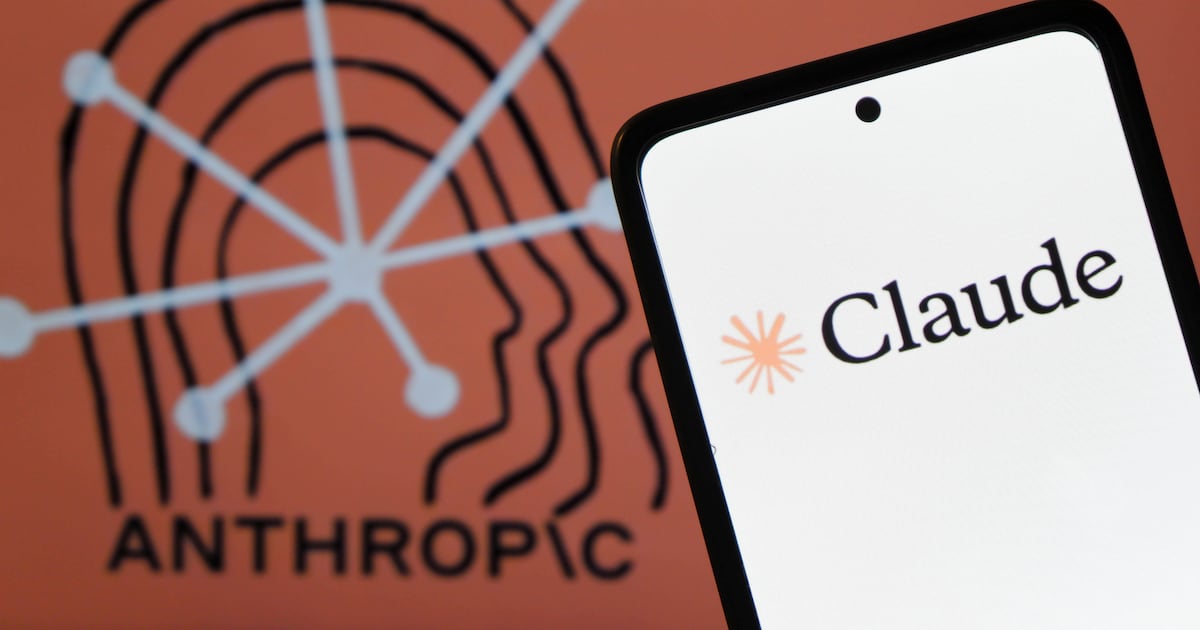Anthropic and Claude branding displayed on a smartphone screen